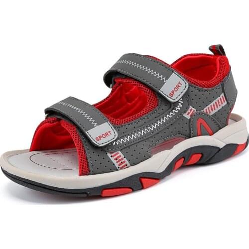 BOYS Cool Shoes 2020 New Style Big Boy Korean-style Summer Beach Children Anti-slip Students Soft-Sole Boy Shoes FOR KIDS