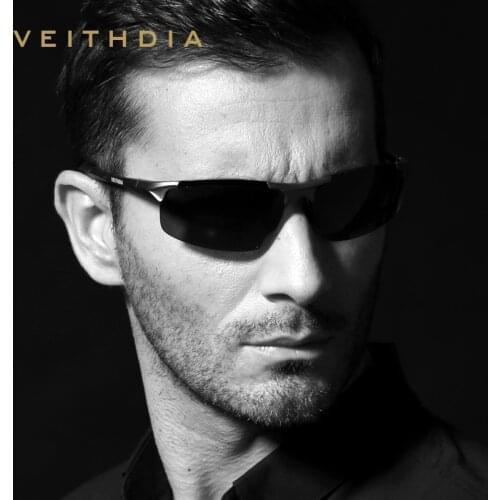 VEITHDIA Aluminum Men Sunglasses Polarized Eyewear Accessories Brand Designer Sun glasses For Men oculos de sol masculino VT6518