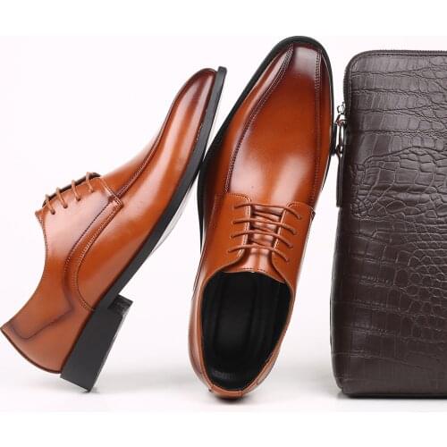 New MenS Leather Shoes Man Dress Luxury Brand Elegant Design Business Formal Shoes Men Plus Size 11 Wedding Party df56