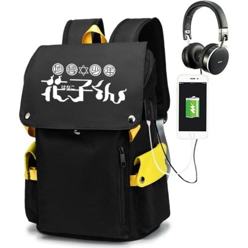Anime Toilet bound Hanako kun Oxford Backpack laptop bag Men Travel bags USB Oxford Backpack schoolbag Cosplay Boys Girls Waterp