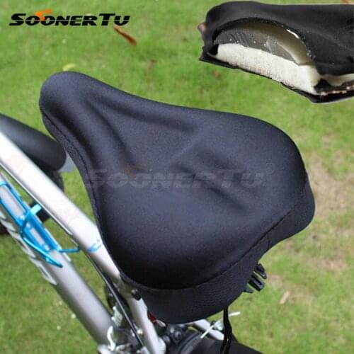 Silicone Cushion Cover Mountain Bike Plus Thick Seat Comfortable Saddle Cushion Bicycle Equipment Riding Cycling Accessories