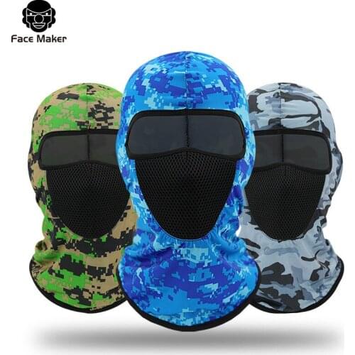 Full Face Tactical Camouflage Balaclava Mask CS Wargame Army Hunting Cycling Sports Helmet Liner Cap Military Multicam CP Scarf