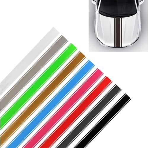 3" x 72" Racing Stripe Vinyl Pinstripe Hood Decals Stickers Car Truck Vehicle