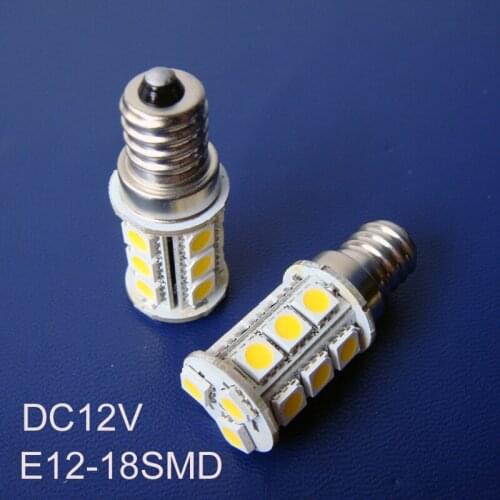 High quality 5050 DC12V 3.2w E12 led bulbs,12V Led E12 lamps,e12 Led lights free shipping 50pcs/lot