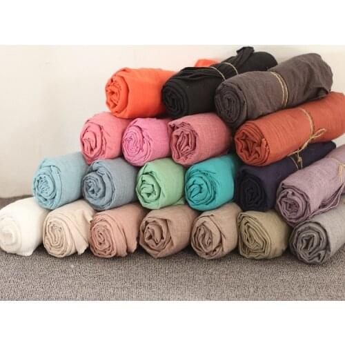 Women Scarves Solid Color Vintage Wraps Female Shawl Ladies 2021 Scarf