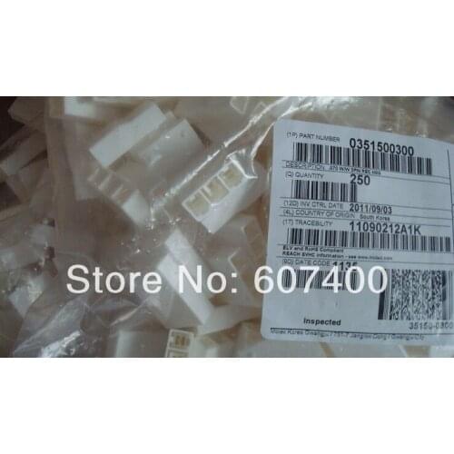 0351500300 CONN HSG PLUG 3POS 7.30MM NAT 35150-0300 MOLEX Connectors terminals housings 100% new and original parts