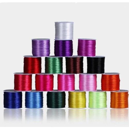1 Rolls/lot Multi-colors Crystal Clear Elastic Beading Stretch Wire/Cord/String/Thread for DIY Jewelry