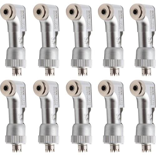 10pcs Dental Low Speed Handpiece E Type Latch Contra Angle Head Wrench Rotor and Drive BODE 121C