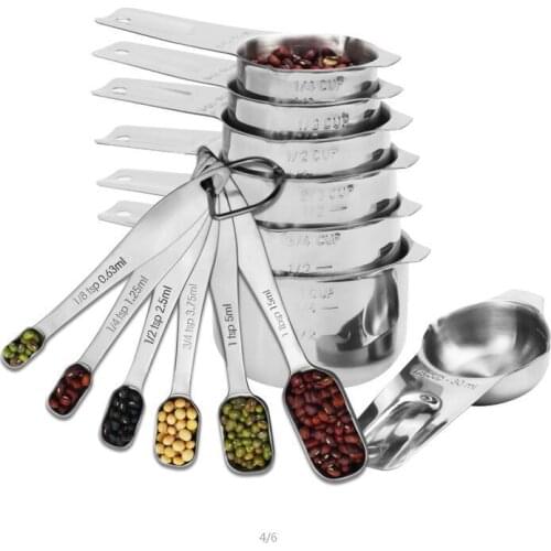 13pcs Stainless Steel Measuring Cups and Spoons Set Kichen accessories Uusflu Gadgets and Utensils for Cooking Perfect Gift