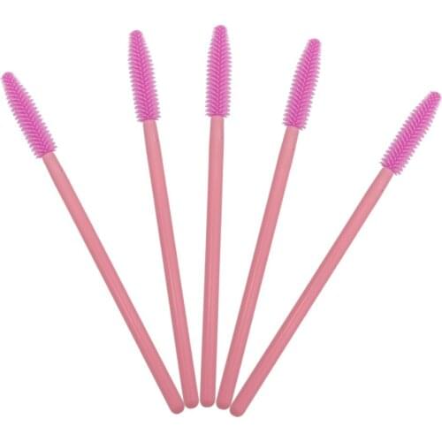 200PCS High Qual Silicone Makeup Eyelash Brush Comb Mascara Wands Applicator Eye Lashes Extension Tool Eyebrow Brush Accessories
