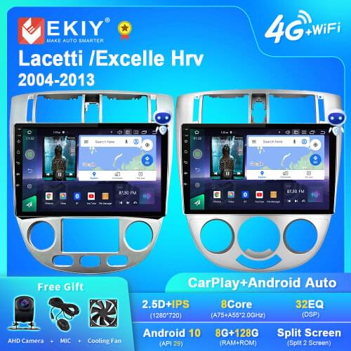 EKIY 10.1''Android 9.0 Car Radio BT Carplay DVD For BUICK Excelle HRV Chevrolet Lacetti J200 2004-2013 Multimedia Stereo Video
