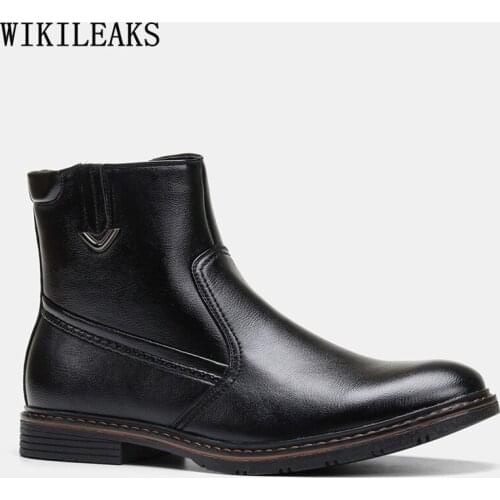 Chelsea Boots Men Designer Leather Casual Shoes Man Ankle Boots Men Black Shoes for Man Winter Boots Zapatillas Hombre Chaussure