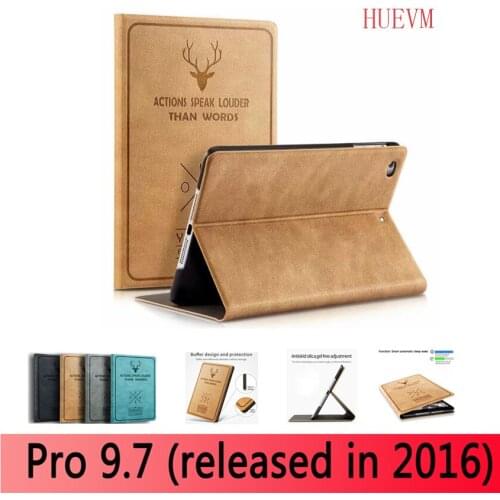 Case for iPad Pro 9.7 inch(2016) Deer pattern PU leather Smart Auto Sleep Wake Tablet For ipad A1673 A1674 A1675
