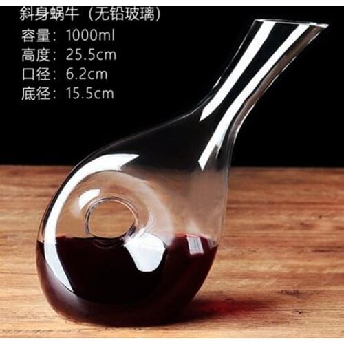 Lead-free Crystal Glass Wine Decanter Creative Dispenser Wine Bottle Pot Harp European Home High-end Custom