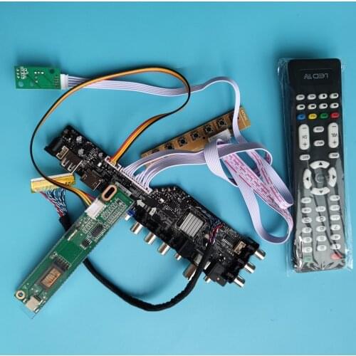 Kit for LTN170X2-L02 remote TV Controller board 17" 30pin DVB-C DVB-T 1440X900 HDMI VGA 1 CCFL Digital USB AV LCD Panel