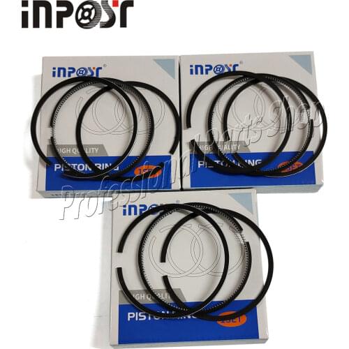 3 Piston Ring Set For Kubota D1402, L2202 ,L2402,KH91,KH66 tractor