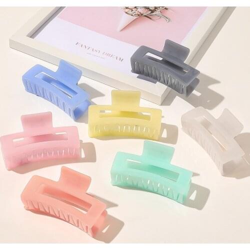 Korean Acrylic Resin Butterfly Hairpin Geometric Hair Claws Women Hair Clips Hair Catch Barrettes For Hair Accessories