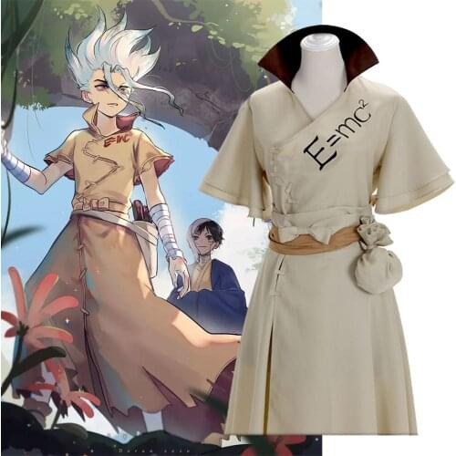 Dr.STONE Ishigami Senkuu Cos clothing Dr.STONE anime cosplay full set