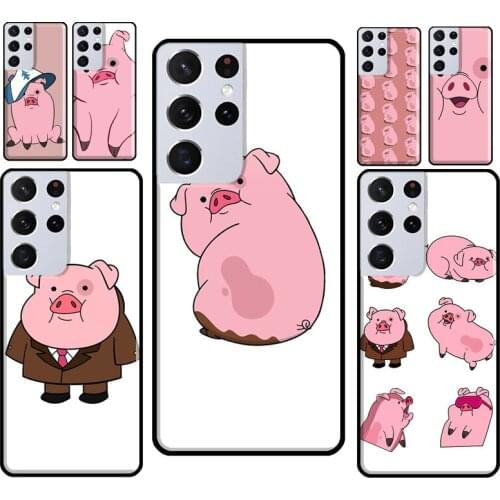 Cute PINK Kawai Pig TPU Case For Samsung Galaxy S20 FE S10 S8 S9 Plus Note 10 Note 20 S21 Ultra Phone Cover