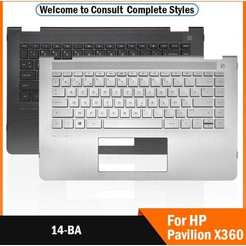 NEW Original For HP Pavilion X360 14-BA Series Laptop Palmrest Upper Case C Cover Withe Keyboard Black US Version