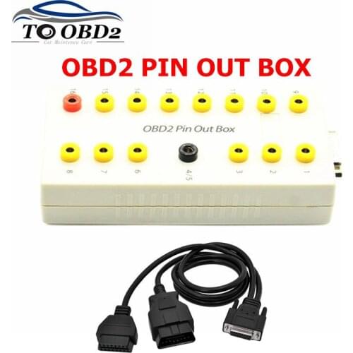 Newest Car Diagnostic Cable Obd2 Pin Out Box Break out Tester Auto Connector PIN-OUT-BOX Protocol Detector best price