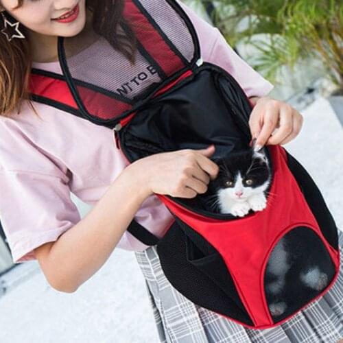 NIPEECO Dog Carrier Portable Foldable Dogs Backback Travel Out Pet Bags Breathable Cat Carrier Pets Accessories Supplies