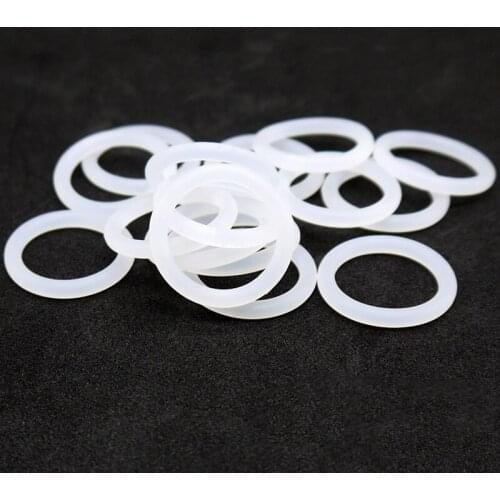 Food grade silicone O-ring, outer diameter 12-45* wire diameter 3.5mm, white rubber sealing ring, waterproof and high temperatur