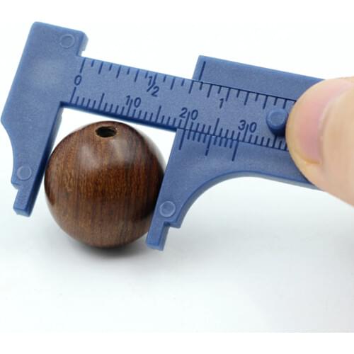 0-100mm Plastic Vernier Caliper Mini Double Scale Caliper Ruler for Beads Walnuts Jewelry Antique Measuring Tools