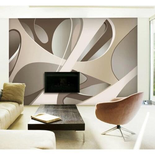 Custom Photo Wall Paper Modern Living Room 3D Abstract Geometric Non-woven Large Wall Painting Mural Wallpaper Papel De Parede