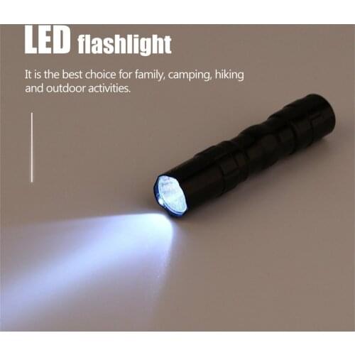 Portable LED Flashlight Waterproof Shock Resistant 3W Ultra Bright Torch Light Lamp Outdoor Working Camping Light Travel Hiking