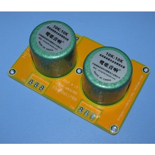 Wide frequency response 10K:10K EI28 PB permalloy material wound full balance audio transformer PT-56