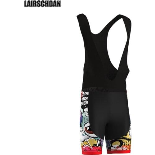 LairschDan Mens Cycling Shorts Road Bike Team MTB Bib Shorts Breathable Bicycle Underpants Shockproof Coulote Ciclismo Hombre