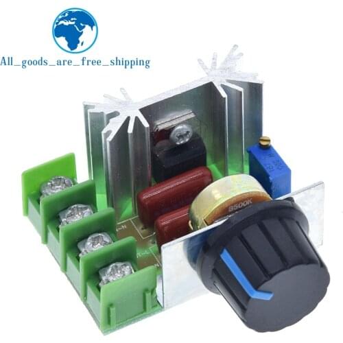 TZT High Quality AC 220V 2000W SCR Voltage Regulator Dimming Dimmers Speed Controller Thermostat for Arduino