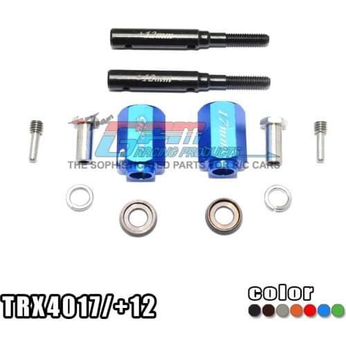 Reinforced steel lengthened 12MM front and rear cup universal gear shaft with 17MM hexagonal coupler for TRAXXAS trx4