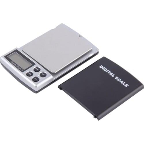 1Pc 2000g x 0.1g Mini Pocket Gram Electronic Digital Jewelry Scale Accurate Weighing Kitchen Scales Balance with LCD Display