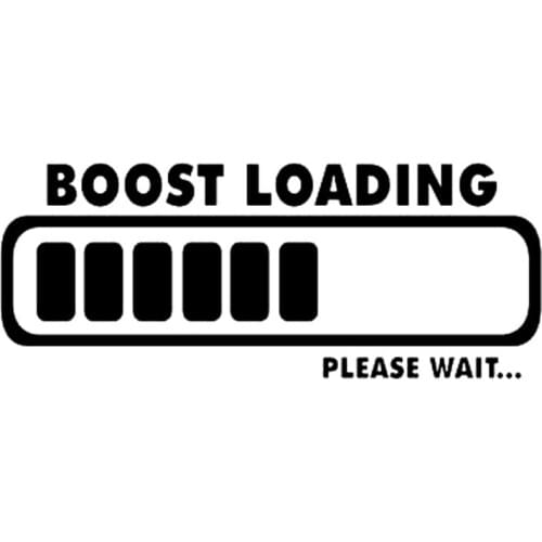 12.7CM*5.3CM Boost L Euro Coading JDM Sticker Funny Driftivic Vinyl Decal Sticker Decals and Accessories Black Sliver C8-0953