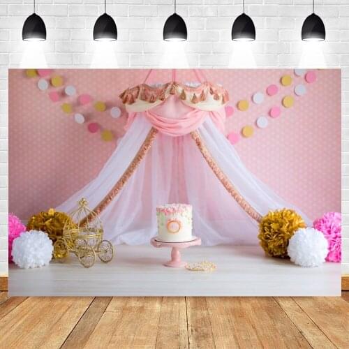 Yeele Baby Room Tent Flower Carriage Princess Birthday Photography Backdrop Background Vinyl Photocall Photophone Photo Studio