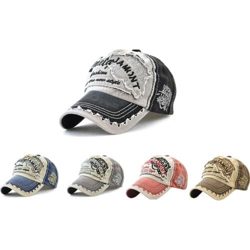 Embroidered Flower Denim Cap Women Fashion Baseball Caps Baseball Cap Eagle Eye Cotton Trucker Hat Leisure Dad Caps