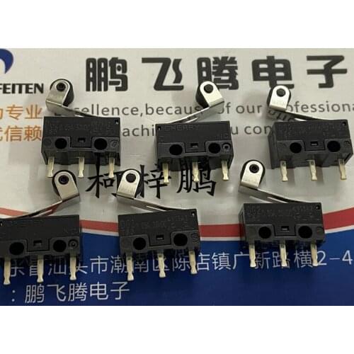 1PCS German CHERRY DG23-B1RA small micro-motion stroke limit push switch with roller swing lever 3 feet 1.47N