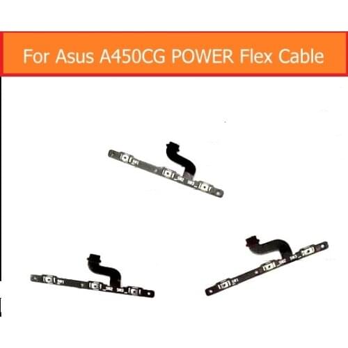 100% Genuine Power control Flex cable For Asus zenfone 4 A450CG 4.5" volume flex cable & switch on/off button flex cable parts