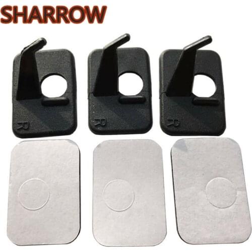 12pcs Archery Arrow Rest Plastic Stick On Arrow Rest Adhesive Plastic Left Right Hand Recurve Bow Shooting Hunting Accessories
