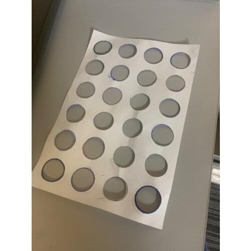 20Sheets A5 Paper for SF28 Cutting Round Circle Image Design Photosensitive Portrait Flash Stamp Selfinking Stamping Making
