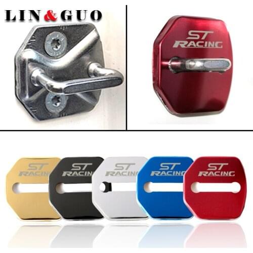 Car Styling Auto Door Lock Cover Case For Ford Focus 2 2005-2013 Fiesta Kuga Escape 4pcs Car Buckle Accessories Car-Styling