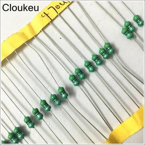 20Pcs 1/4w 470uH 471 Color ring inductance Inductor 0307 470uH 471K