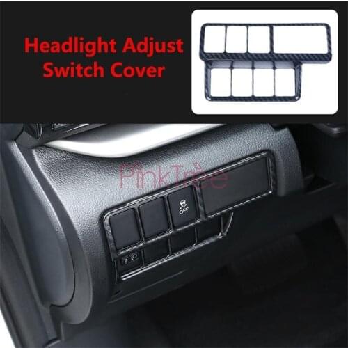 For Mitsubishi Eclipse Cross 20172018 2019 Headlight Adjust Switch Cover Trim Car Styling Accessories
