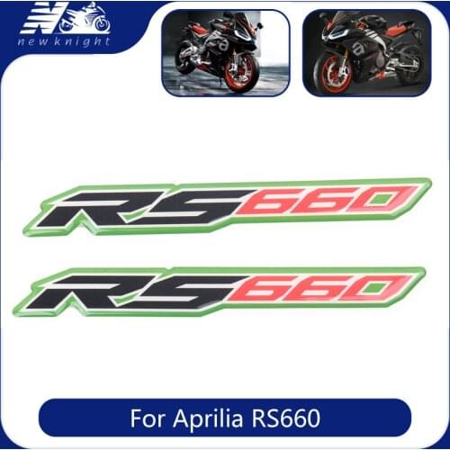 For Aprilia RS660 RS 660 Motorcycle 3D Logo Waterproof Sticker Body Shell Decal Protector Fairing Emblem Badge Accessories