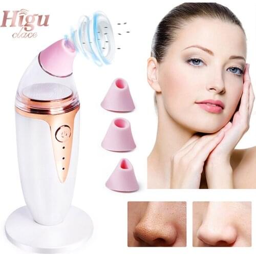 Electric Blackhead Remover Acne Dot Deep Cleaning Facial Skin Massage Relax Pimple Removal Face Clean With Makeup Mirror Higu