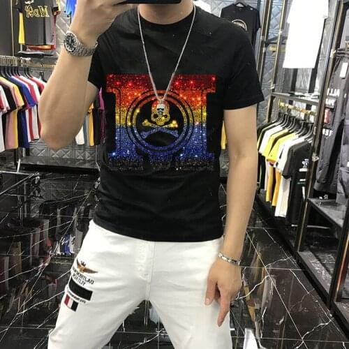 New Summer Short T-Shirt Mens Fashion 100% Pure Cotton Slim Gym Breathable Loose Casual Sports Shirt Top