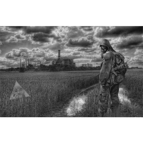 Living room home wall decoration fabric poster stalker zona pripyat pustosh