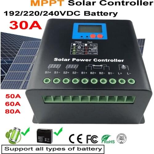 192v 30A 50A 60A 80A Big Voltage Solar power controller MPPT Controller Solar Charger Controller High Efficiency Regulator